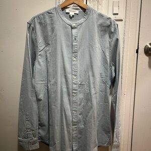 FRAME Light Blue Button-Up Shirt